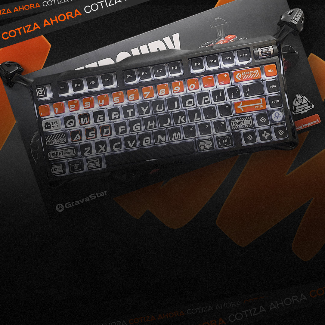Banner promocional de perifericos gamer marca GravaStar en Caracas | Laptop Express