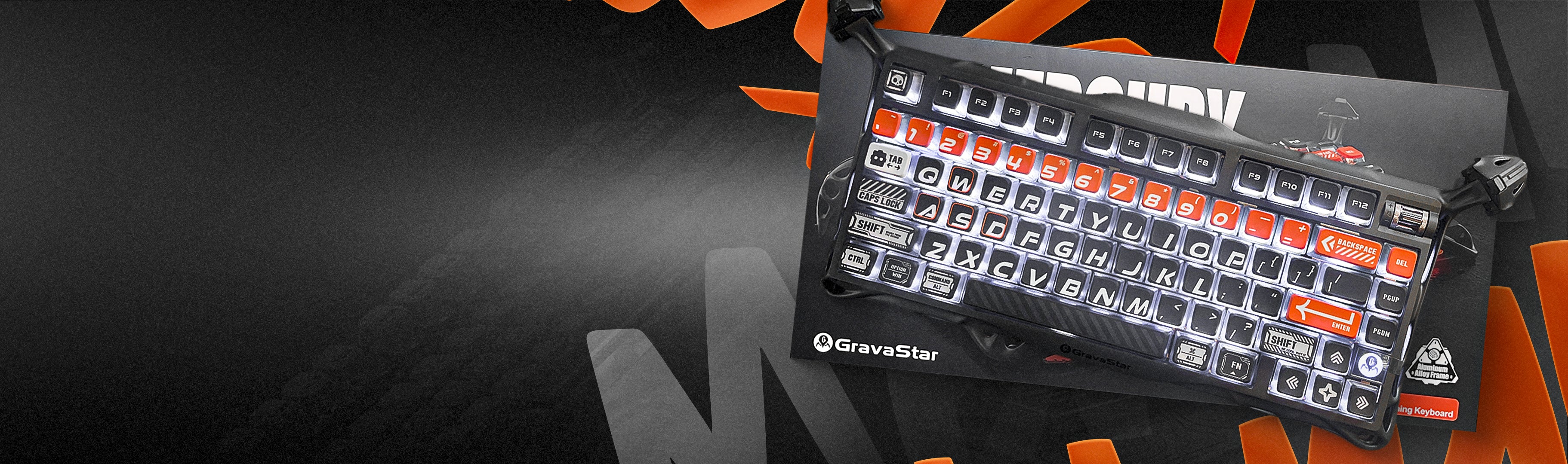 Banner promocional de perifericos gamer marca GravaStar en Caracas | Laptop Express