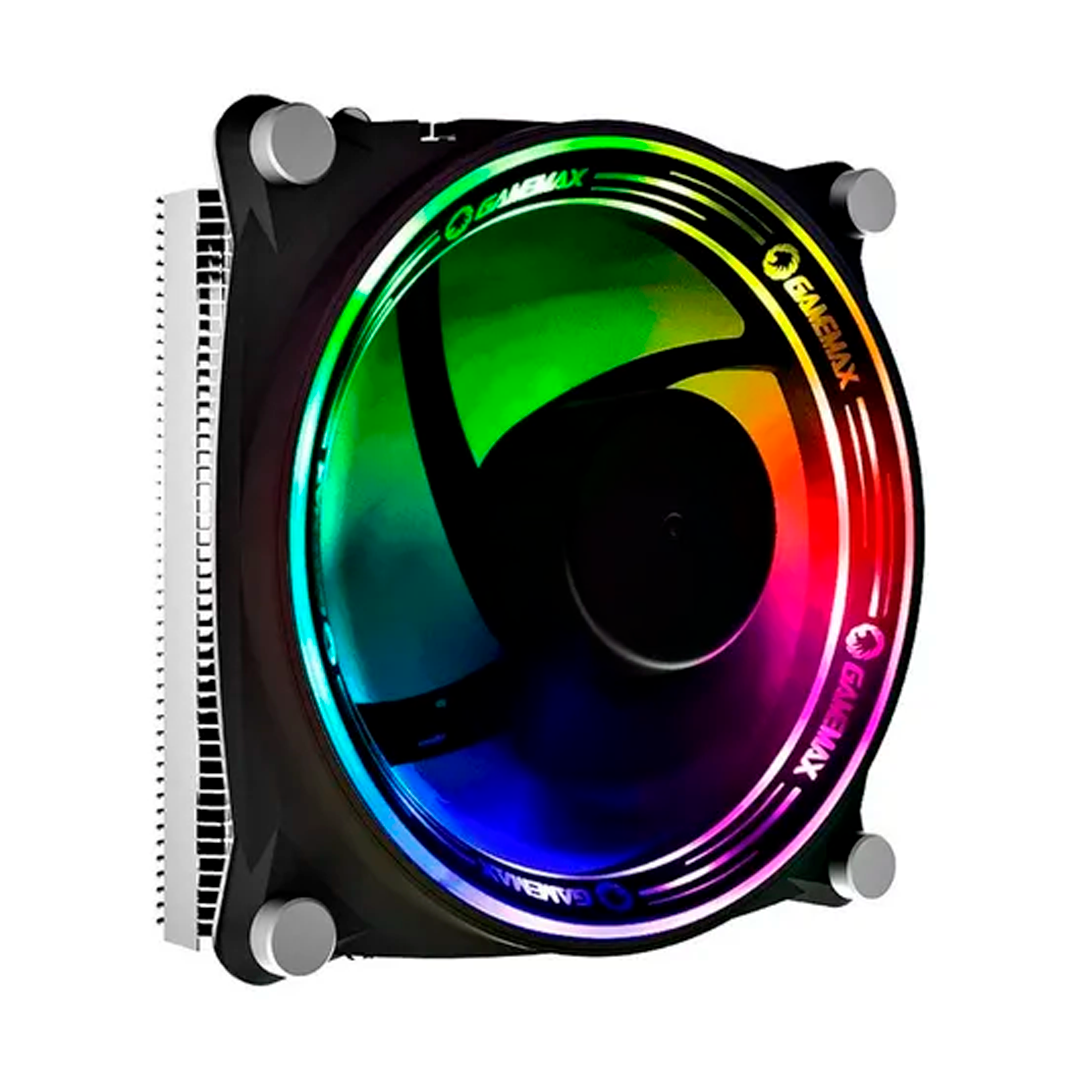 DISIPADOR FAN TORRE GAMMA 300  GAMEMAX NEGRO  RAINBOW-2