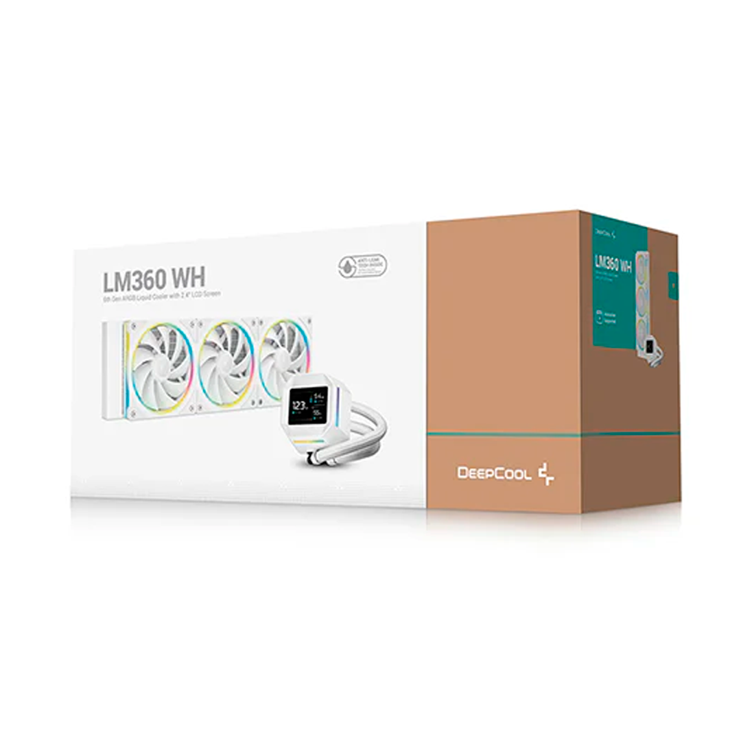 REFRIGERACION LIQUIDA 360MM  DEEPCOOL LE360 V2 3400 RPM/FULL BLANCA
