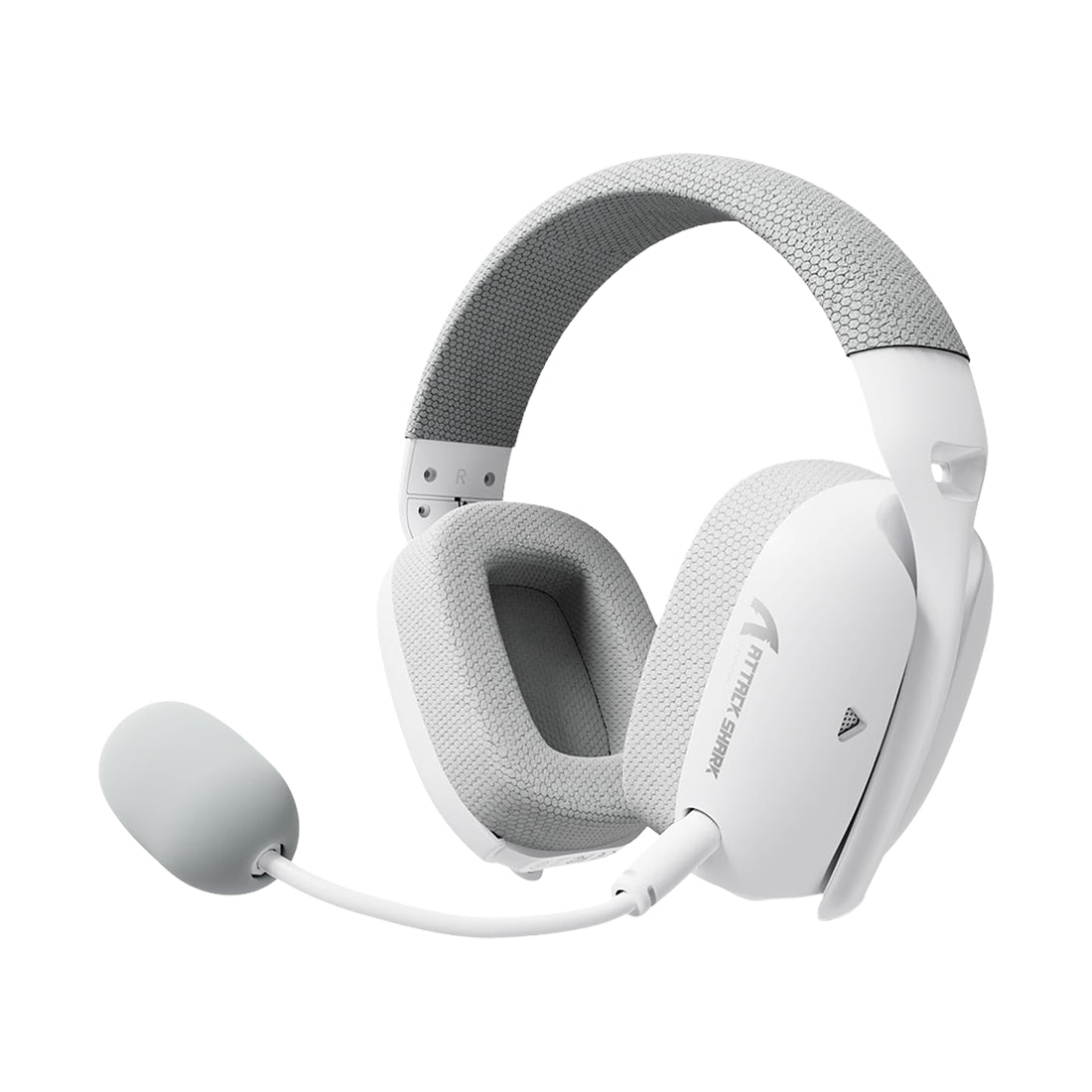 Audífonos gamer blancos Attack Shark L80 Pro con latencia de 20ms, peso de 203g y conexión tri-modo para PC y consolas - Laptop Express Caracas