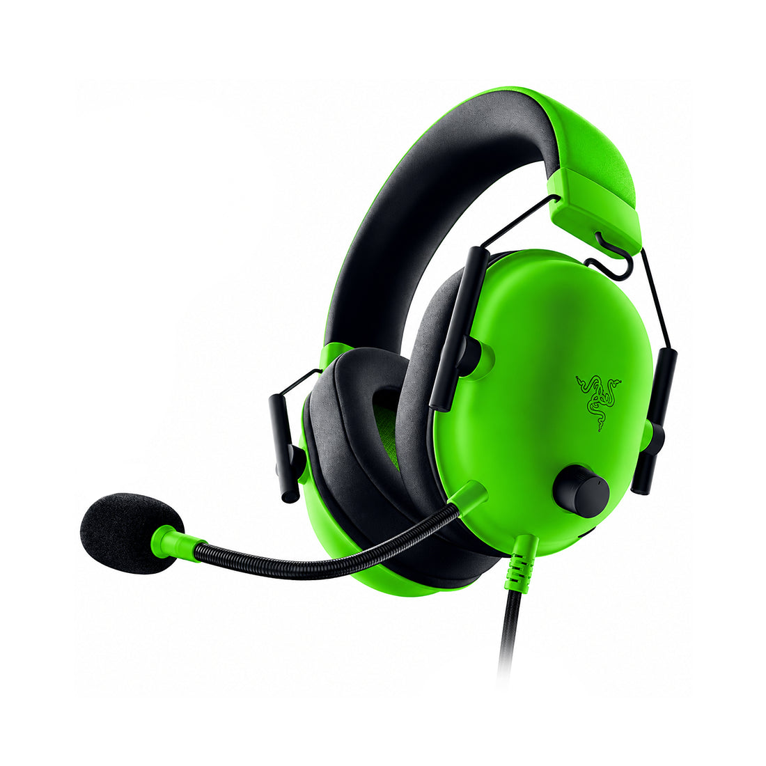 Audífonos gamer ergonómicos Razer BlackShark V2 X verde con jack de 3.5mm, sonido envolvente 7.1 y controladores TriForce de 50mm - Laptop Express Caracas
