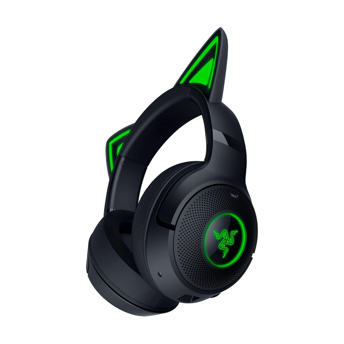 Audífonos gamer inalámbricos Razer Kraken Kitty V2 Bluetooth con orejas de gato e iluminación Razer Chroma RGB - Laptop Express Caracas
