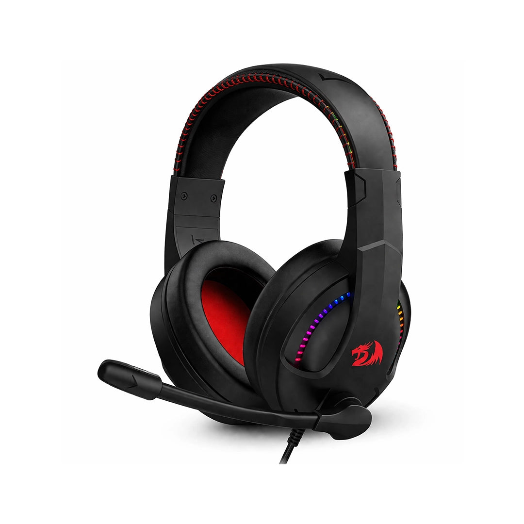 Audífonos gamer Redragon Cronus H211 negros con iluminación RGB y sonido estéreo para PC y consolas - Laptop Express Caracas