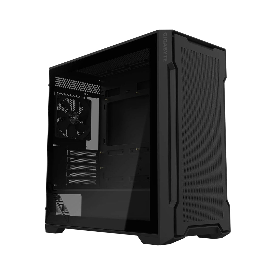 Case Gigabyte C102 Glass negro Mid Tower Micro-ATX con panel de vidrio templado y flujo de aire optimizado - Laptop Express Caracas