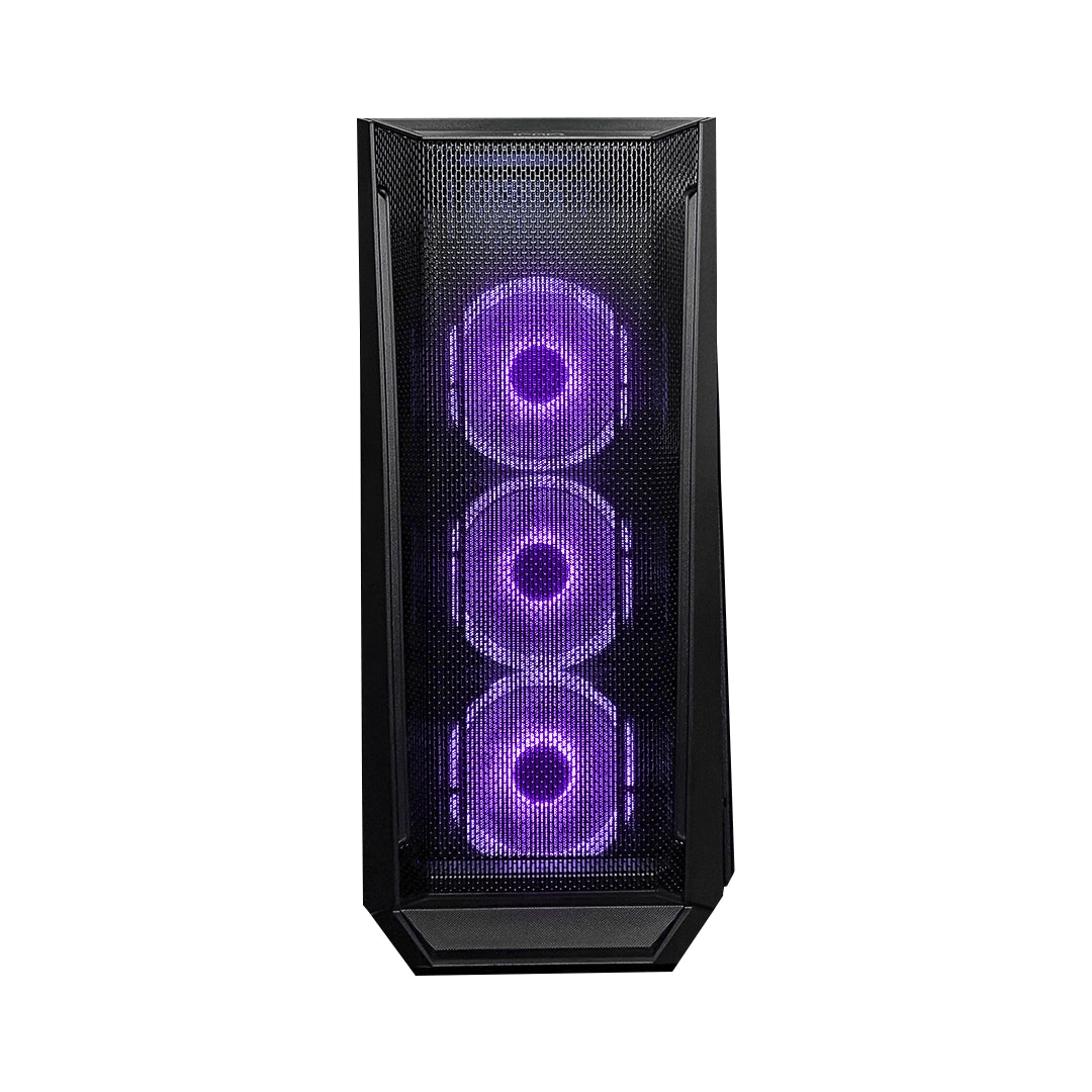 Case Gamer Jemip Quantum JPB507X BK negro con panel de vidrio templado y frontal diseñado para alto flujo de aire - Laptop Express Caracas