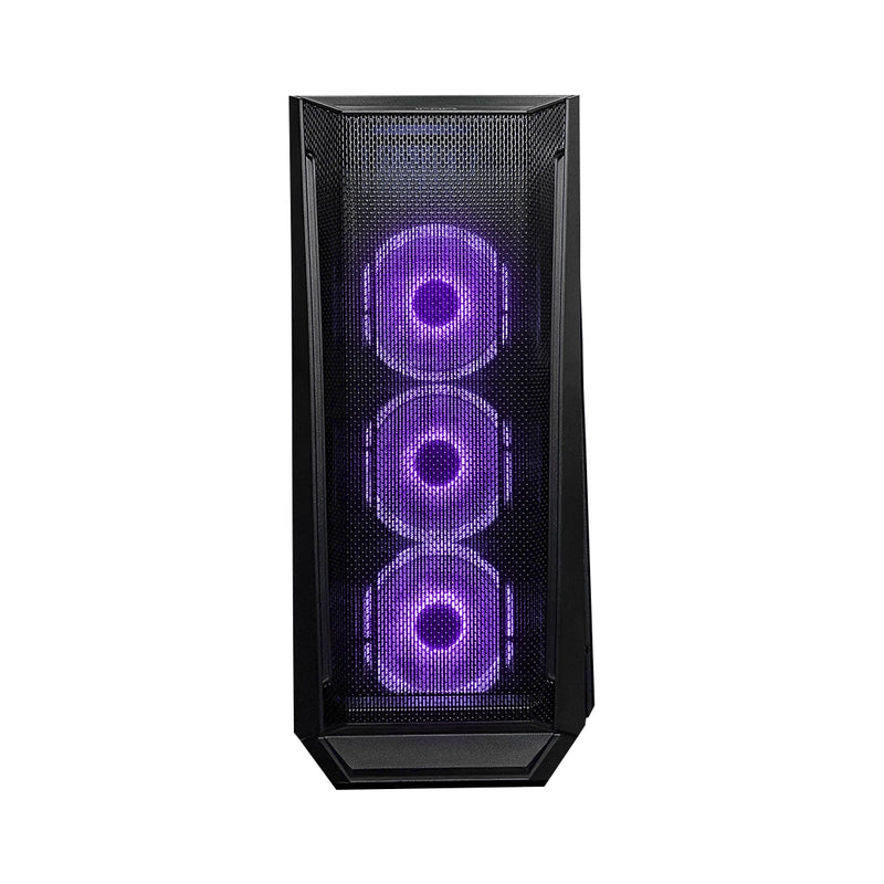 Case Gamer Jemip Quantum JPB507X BK negro con panel de vidrio templado y frontal diseñado para alto flujo de aire - Laptop Express Caracas