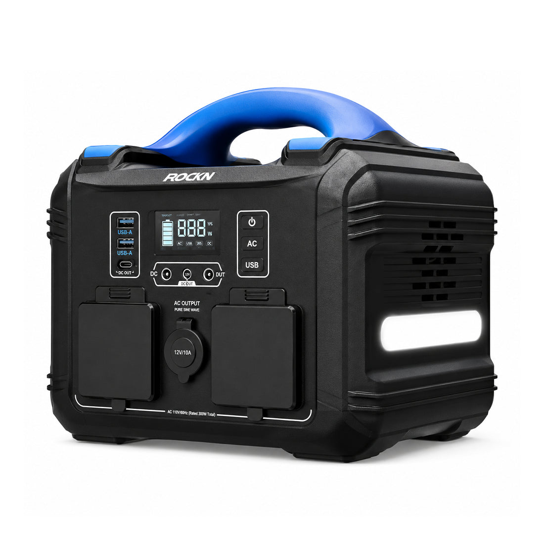 Estación de energía portátil Forza FPP-T300 de 300W con 2 salidas AC, 6 DC y tecnología de onda sinusoidal pura - Laptop Express Caracas