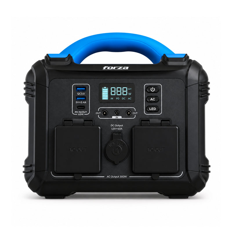 Estación de energía portátil Forza FPP-T300 de 300W con 2 salidas AC, 6 DC y tecnología de onda sinusoidal pura - Laptop Express Caracas