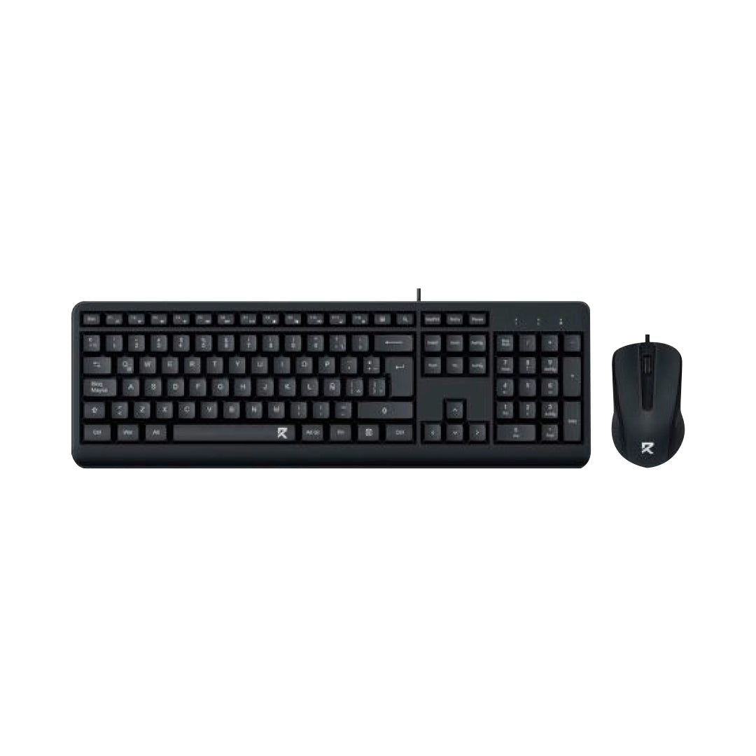 Combo ejecutivo de teclado y mouse Redragon BS-7092 negro para oficina con diseño ergonómico y silencioso - Laptop Express Caracas