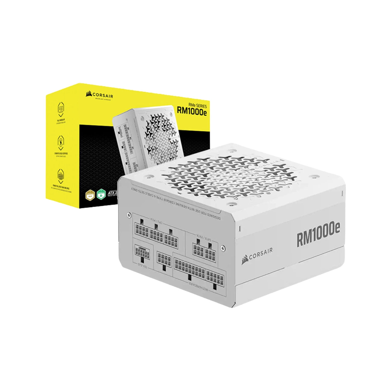 Fuente de poder Corsair RM1000e 1000W White 80 Plus Gold Modular ATX 3.0 - Laptop Express Caracas