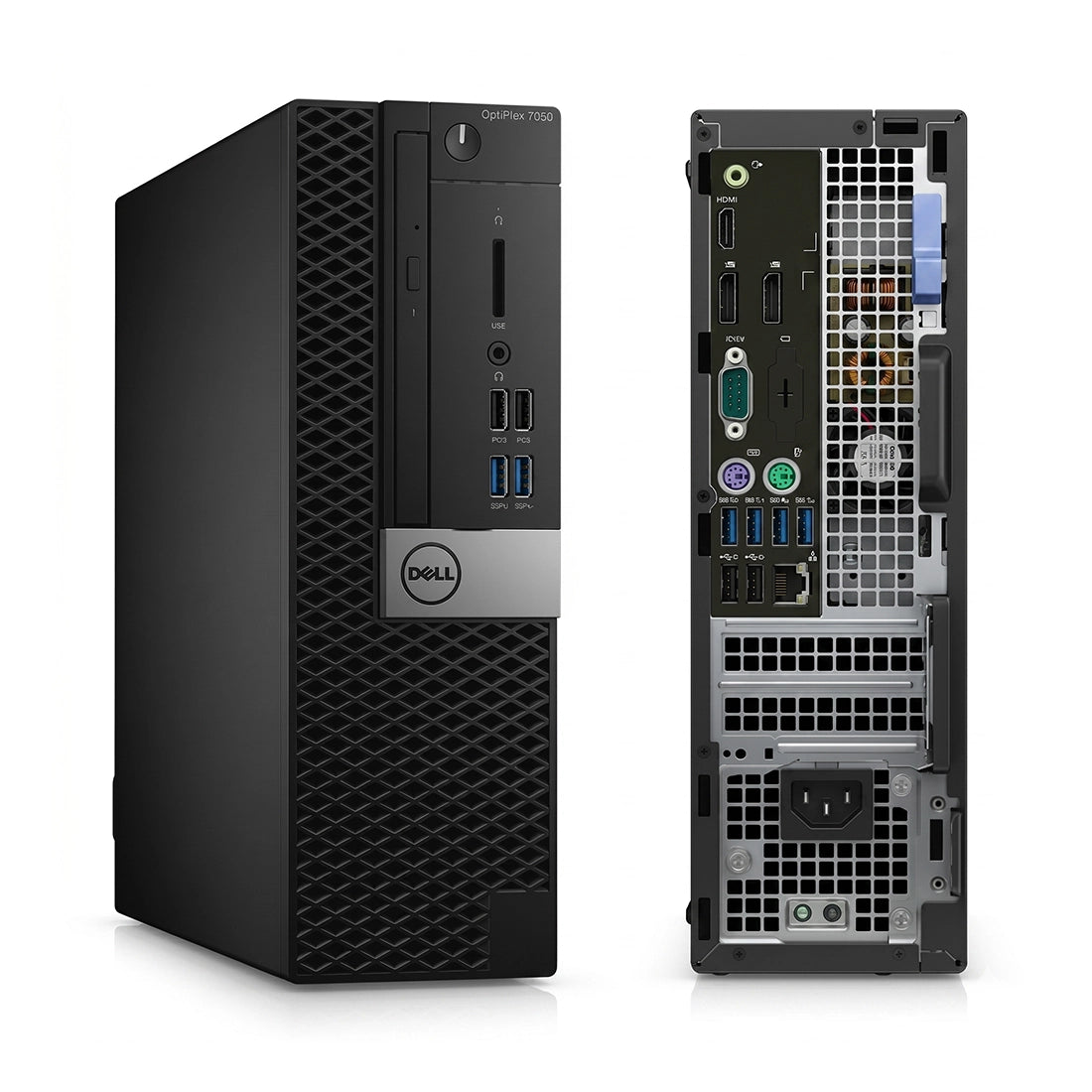 Computadora de escritorio Dell OptiPlex 5050 SFF reacondicionada con procesador i7 de 7ma generación y disco sólido de 480GB - Laptop Express Caracas