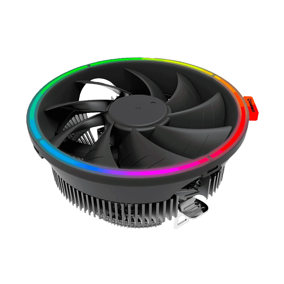 Disipador de torre GameMax Gamma 200 en color negro con ventilador de 120mm y heatsink de aluminio para Intel y AMD - Laptop Express Caracas