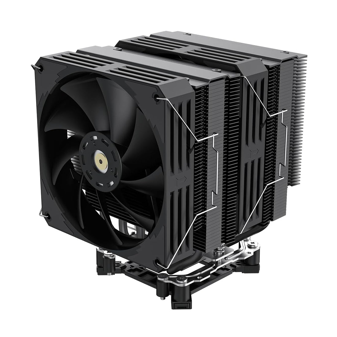 Disipador de aire para CPU GameMax Twin 600 edición negra de doble torre con 6 heatpipes y doble ventilador - Laptop Express Caracas