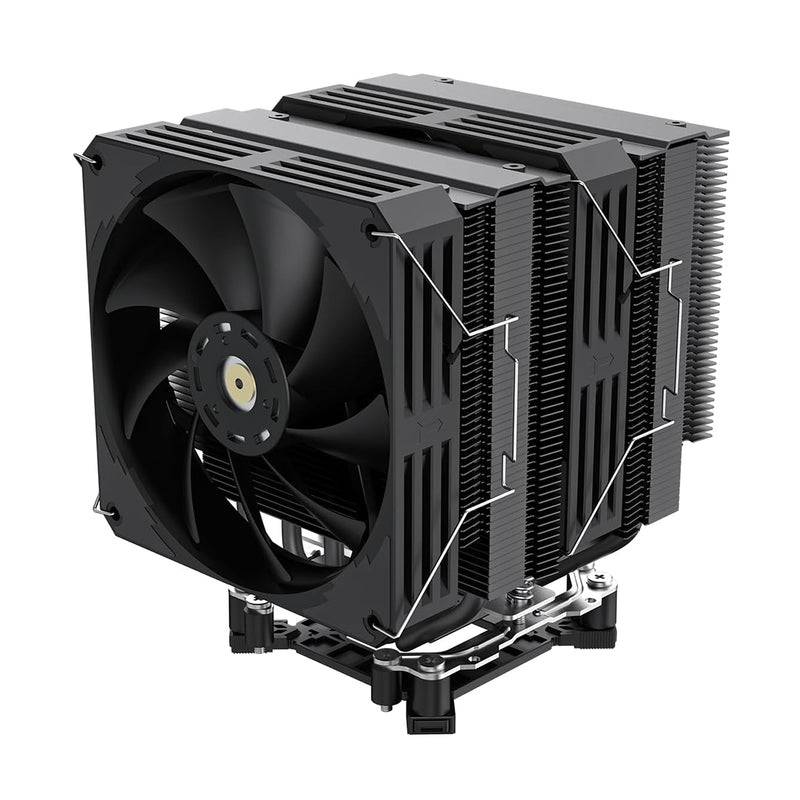 Disipador de aire para CPU GameMax Twin 600 edición negra de doble torre con 6 heatpipes y doble ventilador - Laptop Express Caracas