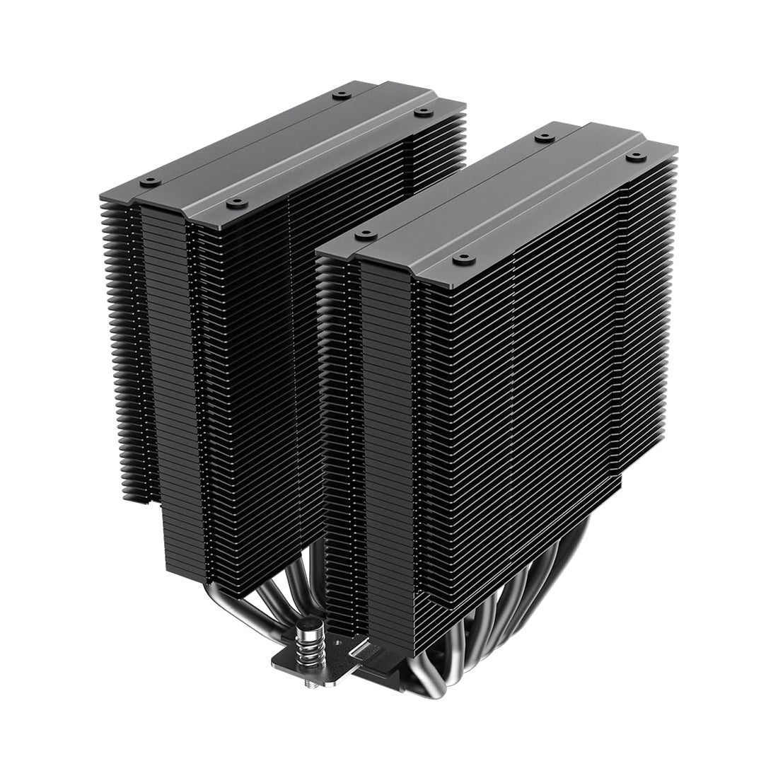 Disipador de aire para CPU GameMax Twin 600 edición negra de doble torre con 6 heatpipes y doble ventilador - Laptop Express Caracas