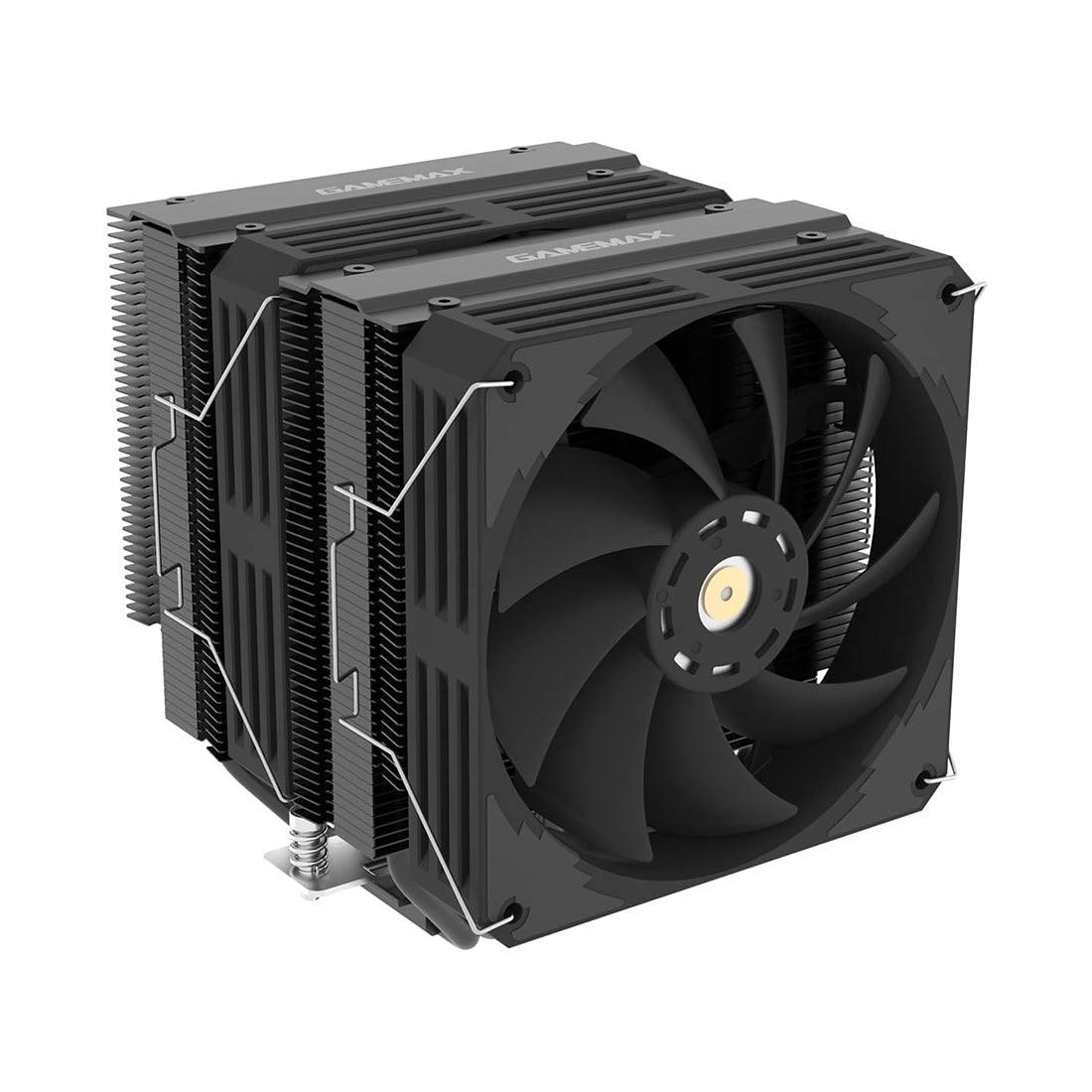Disipador de aire para CPU GameMax Twin 600 edición negra de doble torre con 6 heatpipes y doble ventilador - Laptop Express Caracas