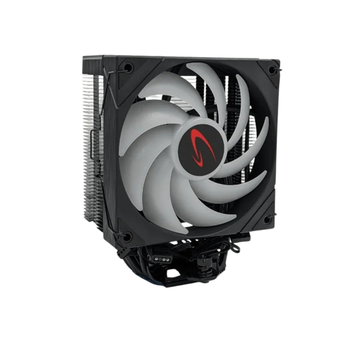 Disipador de torre Jemip 600PRO Vortex en color negro mate con 6 heatpipes de cobre para enfriamiento de alto rendimiento - Laptop Express Caracas