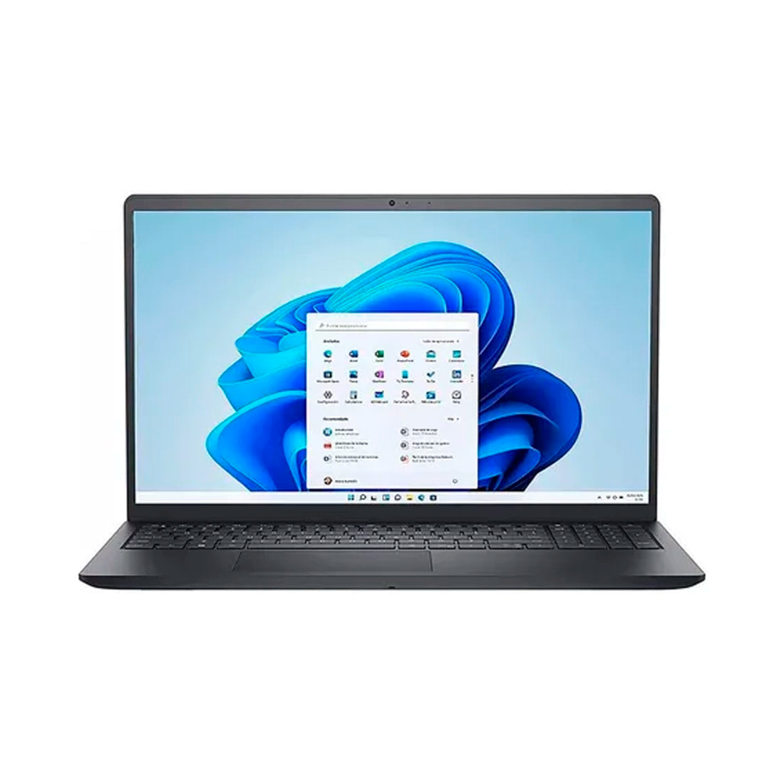 Laptop Dell Inspiron 15 plateada abierta mostrando pantalla táctil y gran capacidad de memoria RAM - Laptop Express Caracas