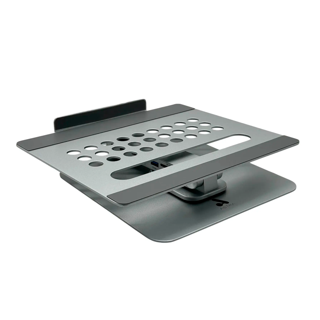 BASE METALICA  LAPTOP CON HUB STATION 7 EN 1 ASTRA  *008*-4