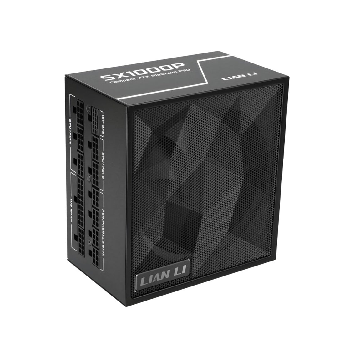 Fuente de poder Lian Li SX1000P de 1000W full modular con certificación 80 Plus Platinum y factor de forma SFX-L en color negro - Laptop Express Caracas