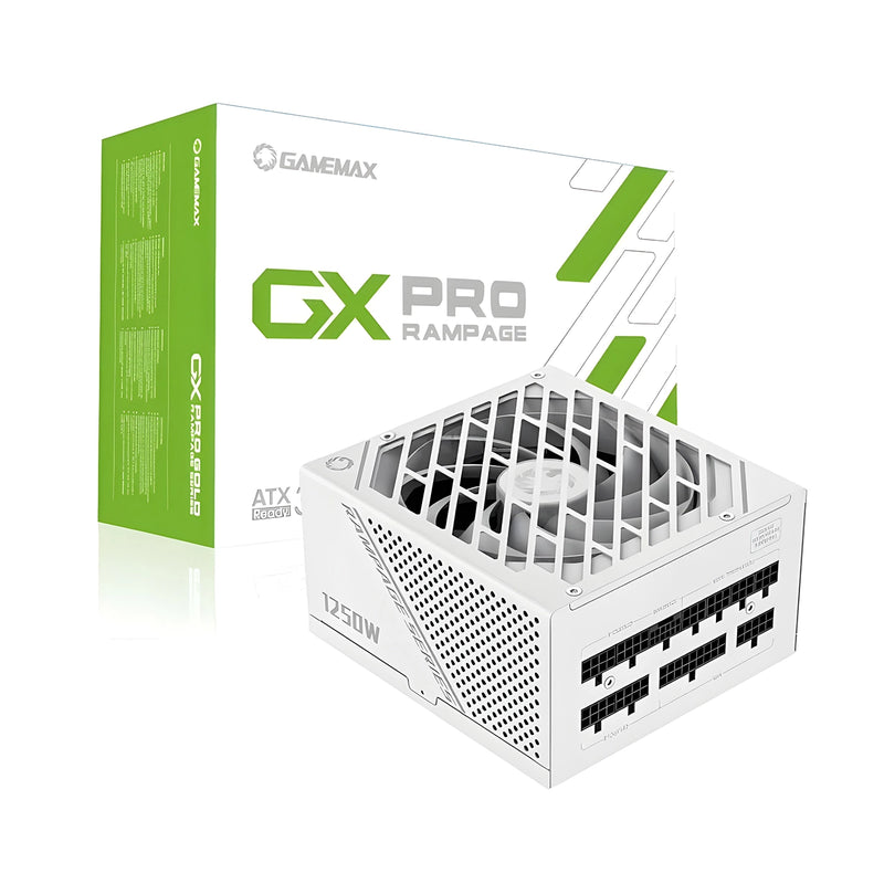 Fuente de poder GameMax GX-1250 Platinum White 1250W Full Modular ATX 3.0 - Laptop Express Caracas