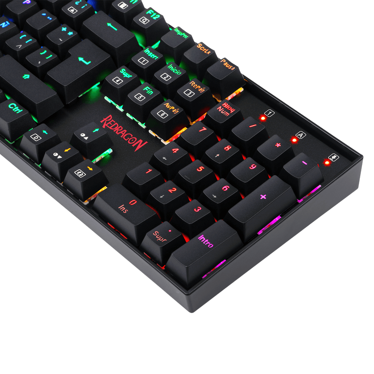 TECLADO MECANICO REDRAGON  MITRA  K551RGB-1 NEGRO SWITCH ROJO-4