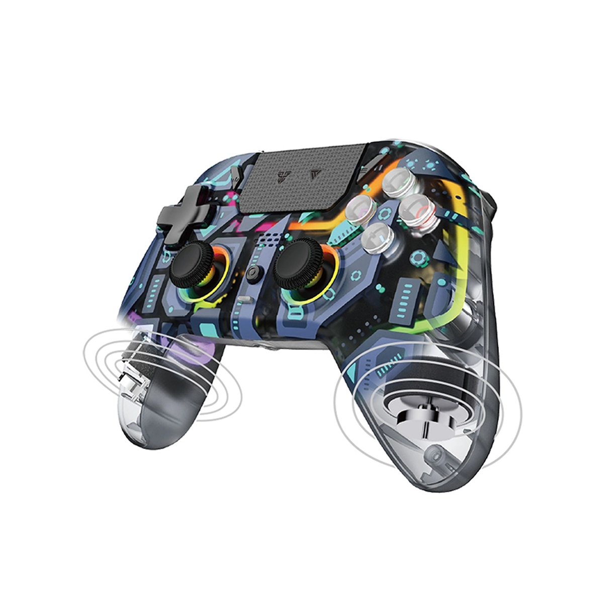 CONTROL GAMEPAD FANTECH NOVA PRO WGP14V2 POLARIS AZUL SWITCH MAGNETICO-3