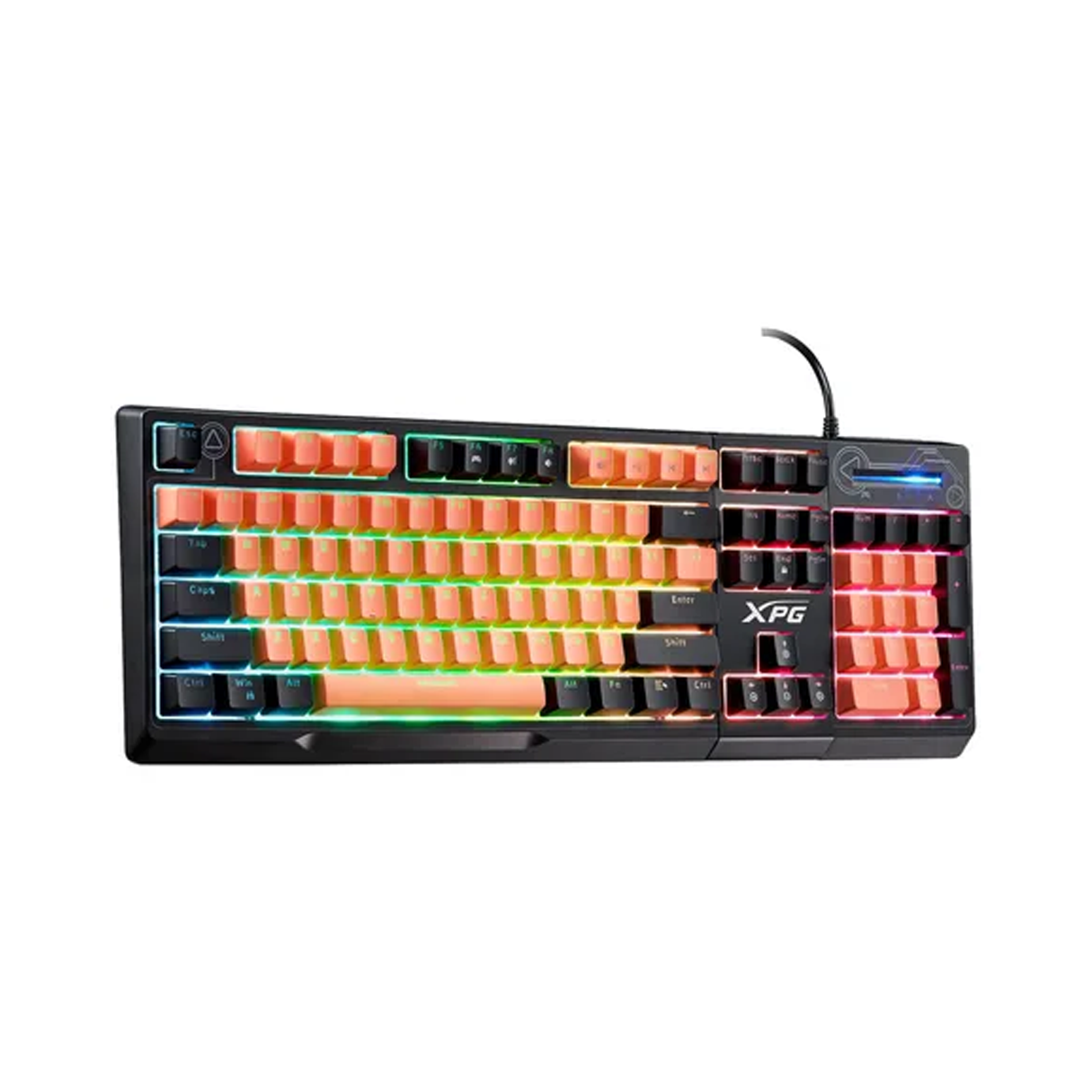 TECLADO XPG GAMING SEEKER 105Z-BK USB NEGRO-NARANJA