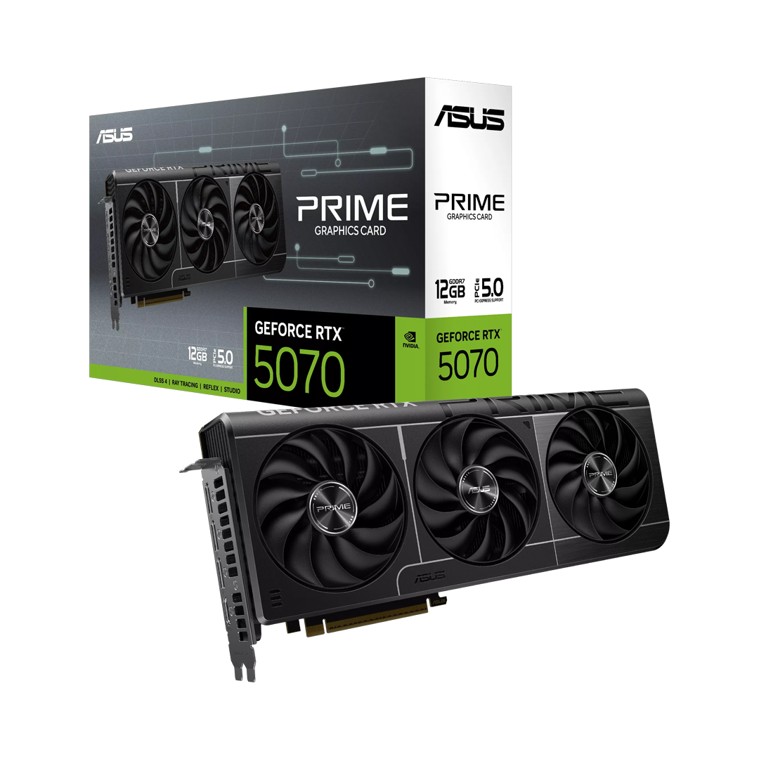 TARJETA DE VIDEO RTX 5070 12GB ASUS  PRIME  3 FANES-5