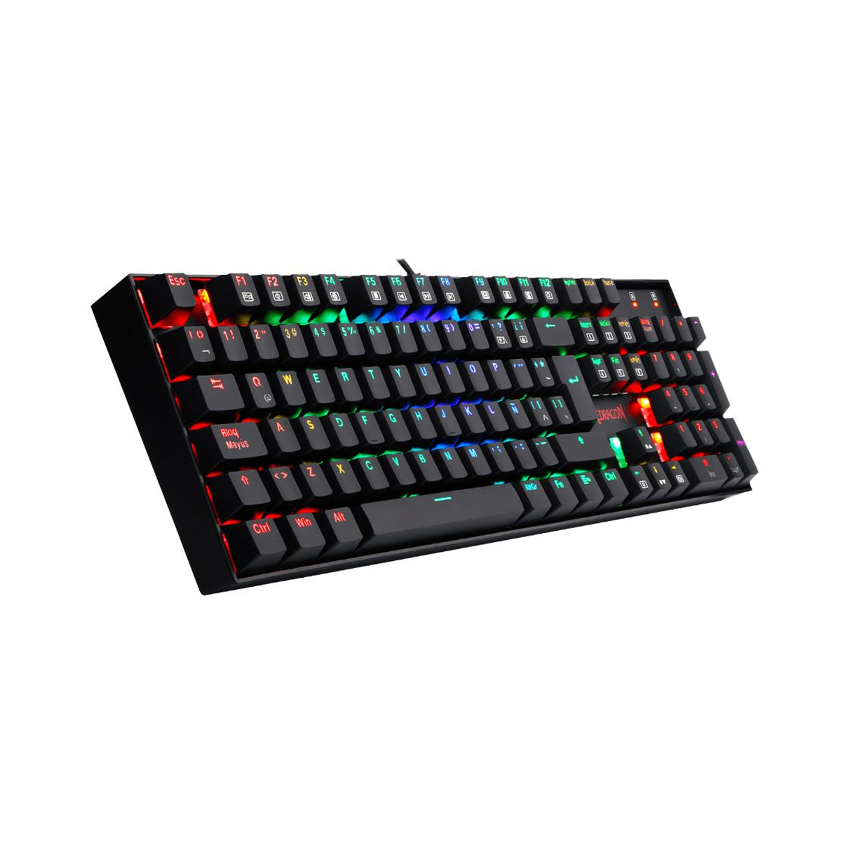 TECLADO MECANICO REDRAGON  MITRA  K551RGB-1 NEGRO SWITCH ROJO