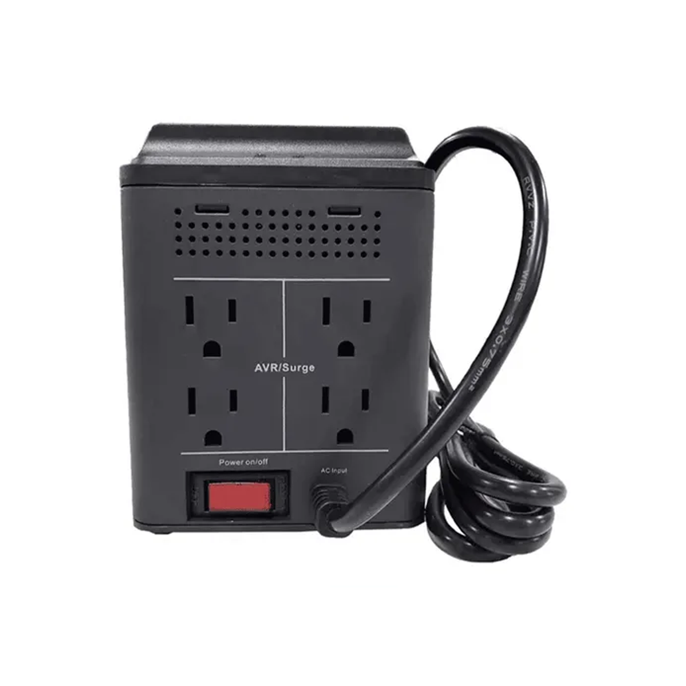 REGULADOR DE VOLTAJE JEMIP 800VA 400W 4 TOMAS JP-AVR89-800