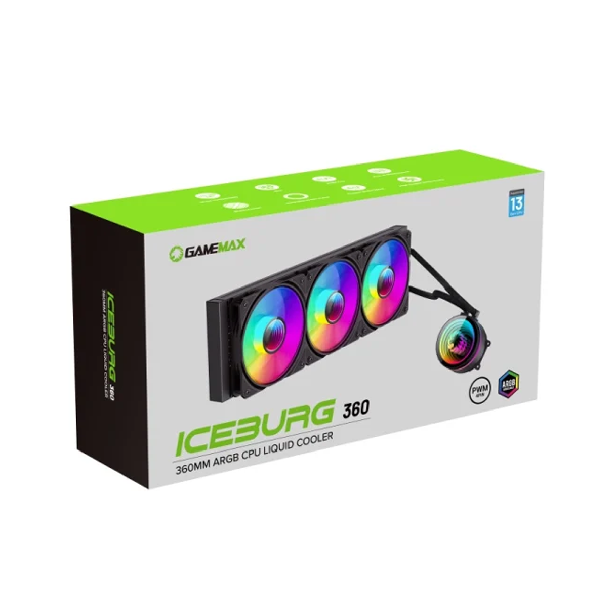 REFRIGERACION LIQUIDA  360MM GAMEMA X ICEBURG INFINITY-3