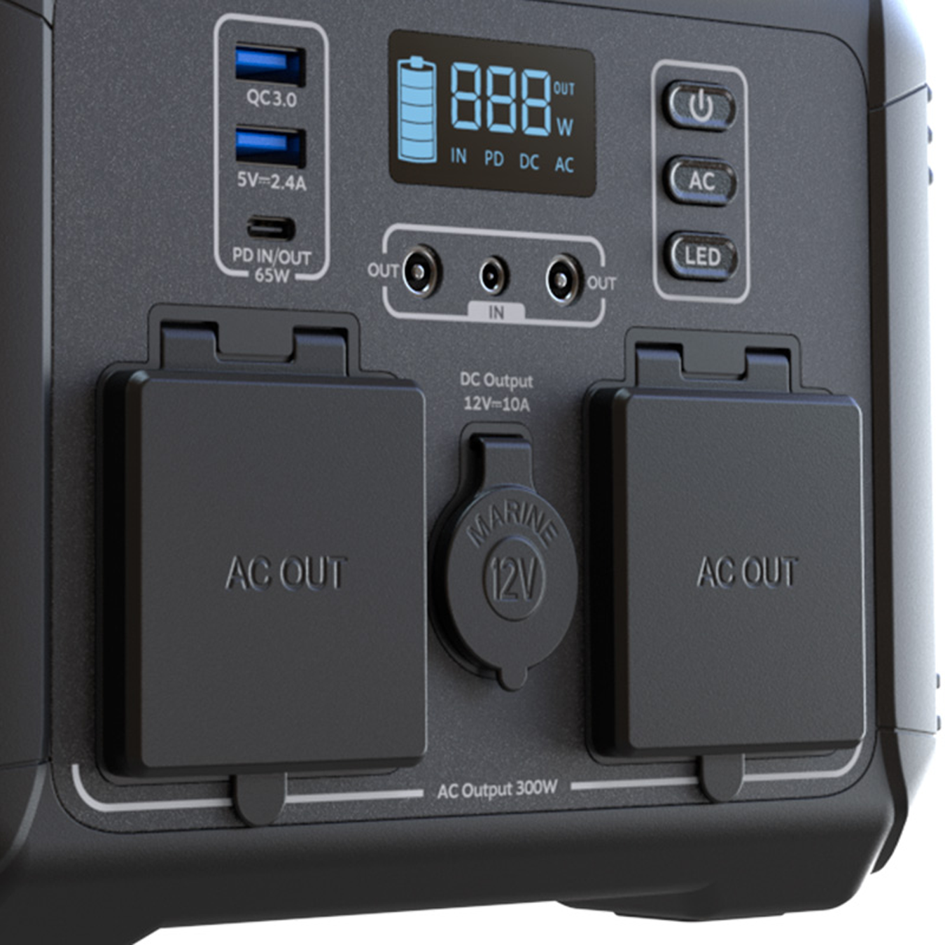 FORZA FPP-T300 CENTRAL ELECTRICA PORTATIL 300W 2AC/6DC 3.75V-3