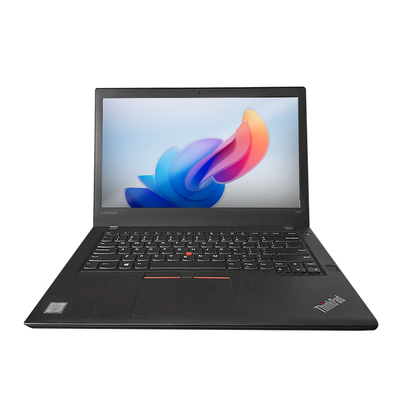 Laptop corporativa Lenovo ThinkPad en color negro con procesador Intel Core i7 de 6ta generación, 8GB de RAM, 120GB SSD M.2, pantalla de 14 pulgadas y condición reacondicionada - Laptop Express Caracas