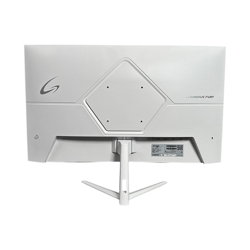 Monitor gamer para PC JEMIP 27 pulgadas Luminous Fury con resolucion 2K QHD 2560x1440 panel IPS tasa de refresco de 200hz iluminacion rgb y chasis blanco - Laptop Express Caracas