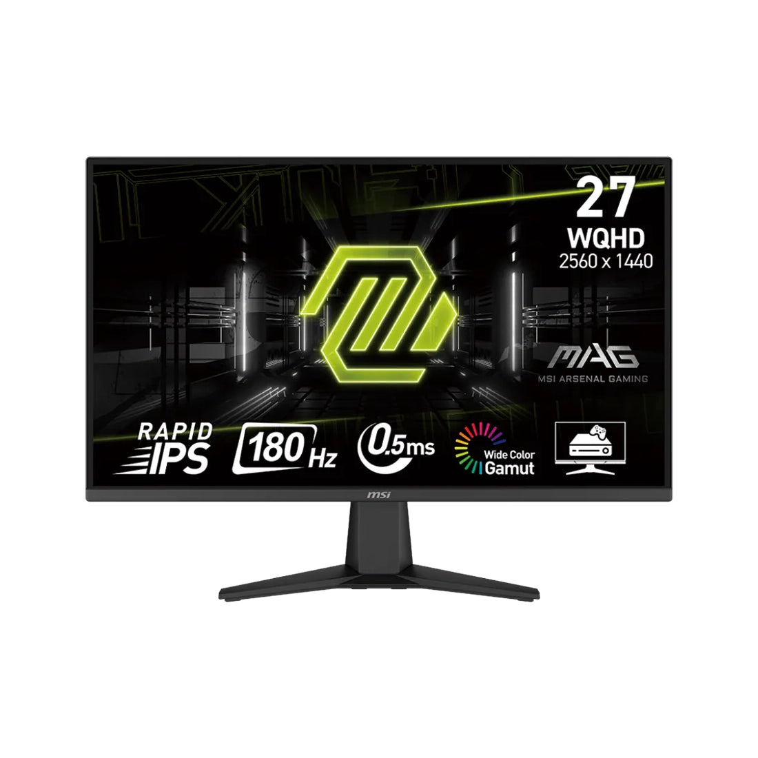 Monitor MSI PRO MP275QF de 27 pulgadas resolución 2K WQHD 1440p panel IPS plano con 180Hz de tasa de refresco - Laptop Express Caracas