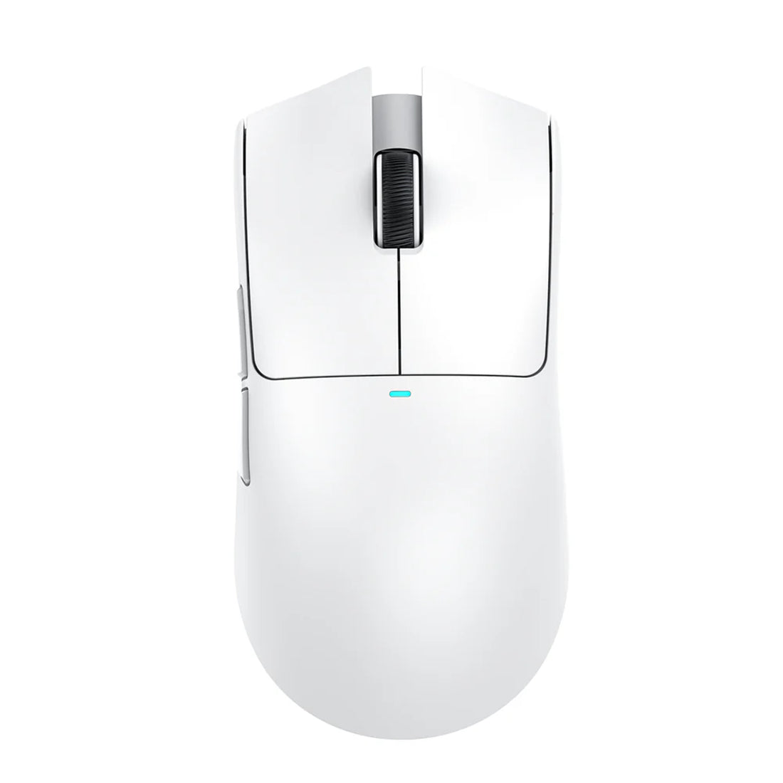 Mouse gamer blanco Attack Shark X11 con base de carga magnética, sensor PAW3311 y conexión inalámbrica tri-modo - Laptop Express Caracas
