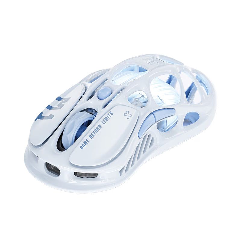 Mouse gamer inalámbrico de magnesio GravaStar Mercury M1 Pro edicion especial Ice Blue con sensor de 26000 dpi - Laptop Express Caracas