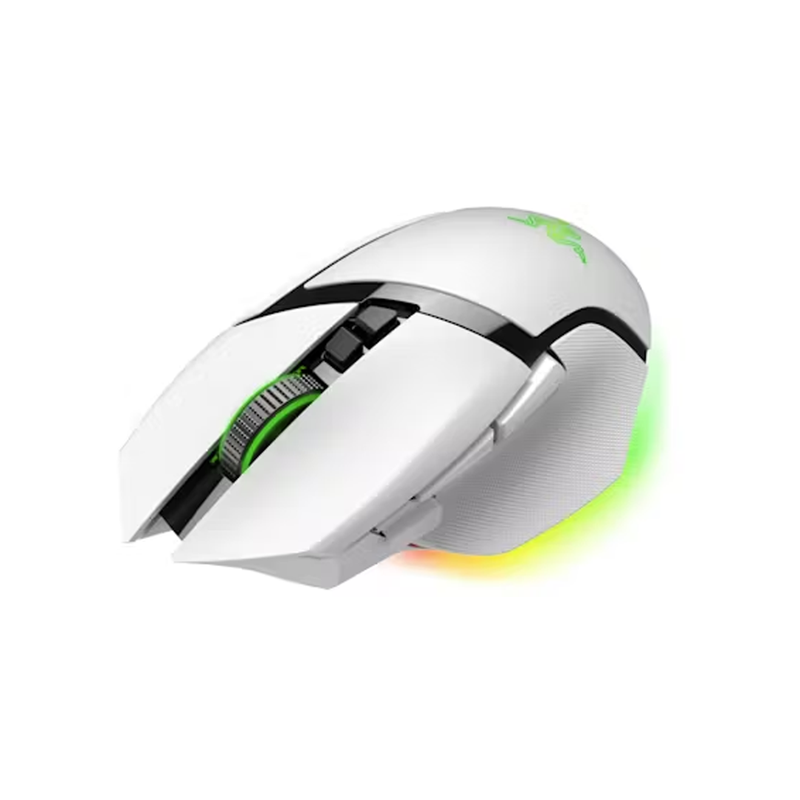 Mouse gamer inalámbrico Razer Basilisk V3 Pro en color negro con sensor óptico de 30000 DPI, rueda inteligente HyperScroll, 11 botones programables e iluminación RGB Chroma de 13 zonas - Laptop Express Caracas