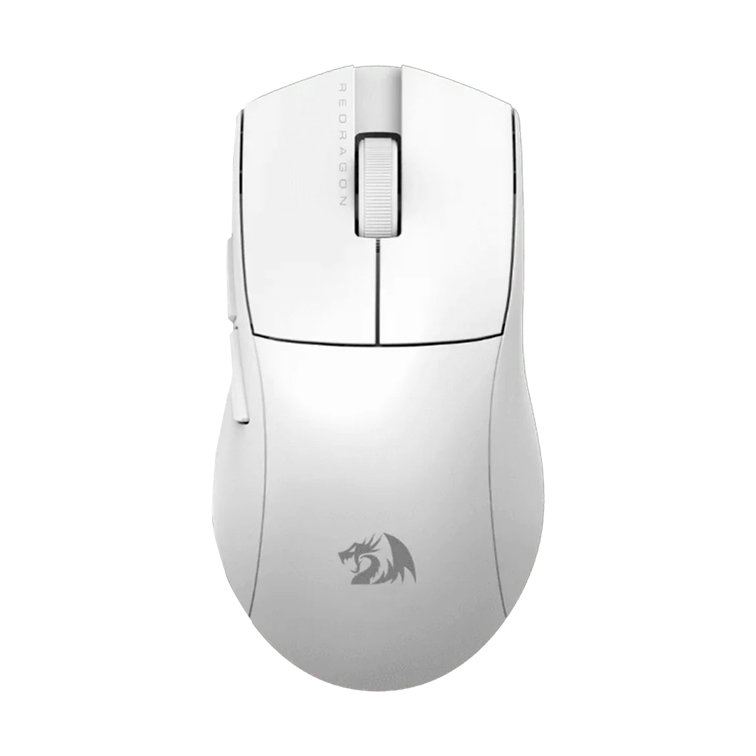 Mouse gamer inalámbrico ultra ligero Redragon King Pro 4K M916 en color blanco con 26000 DPI, 5 botones y tasa de sondeo de 1000 Hz - Laptop Express Caracas