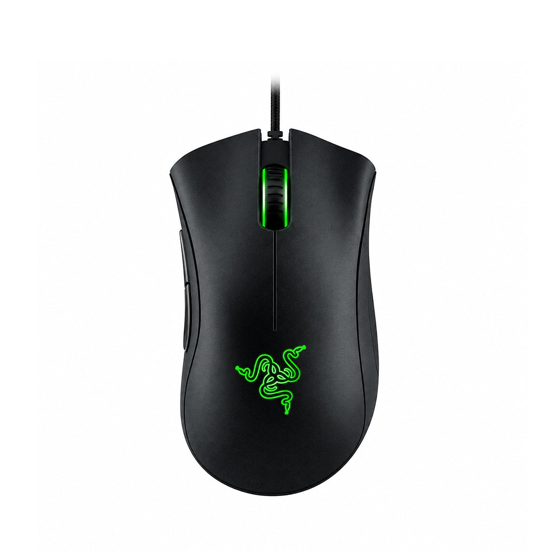 Mouse gamer ergonómico Razer DeathAdder Essential en color negro con sensor óptico de 6400 DPI y 5 botones programables - Laptop Express Caracas