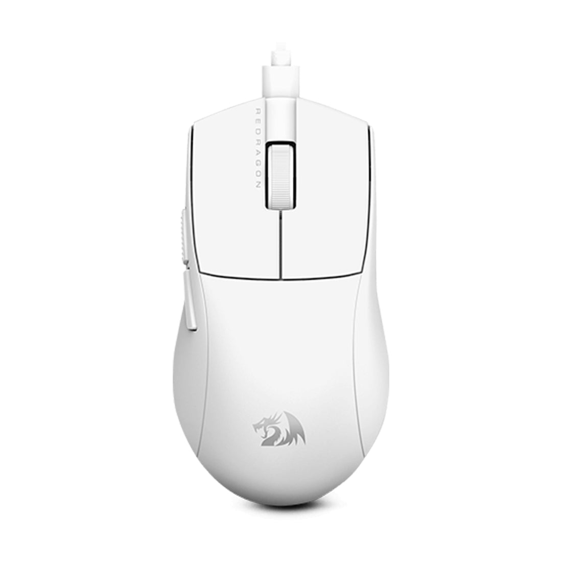 Mouse gamer inalámbrico ultra ligero Redragon King 1K M724W en color blanco con 12400 DPI, triple modo de conexión y tasa de sondeo de 1000 Hz - Laptop Express Caracas