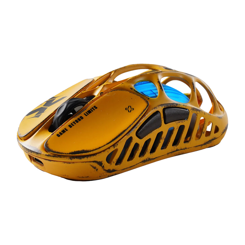 Mouse profesional GravaStar Mercury GSX YLW amarillo con cuerpo de magnesio, sensor PAW 3950 de 32000 DPI y 8000Hz - Laptop Express Caracas