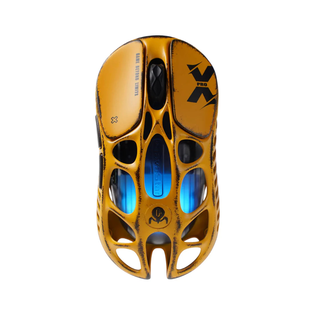 Mouse profesional GravaStar Mercury GSX YLW amarillo con cuerpo de magnesio, sensor PAW 3950 de 32000 DPI y 8000Hz - Laptop Express Caracas