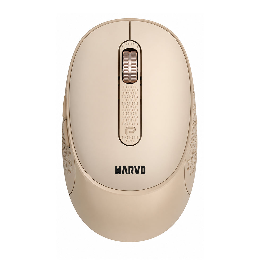 Mouse inalámbrico Marvo MW111 en color beige con conectividad dual Bluetooth 5.2 y 2.4G, 6 botones, DPI ajustable hasta 1600 y clics silenciosos - Laptop Express Caracas