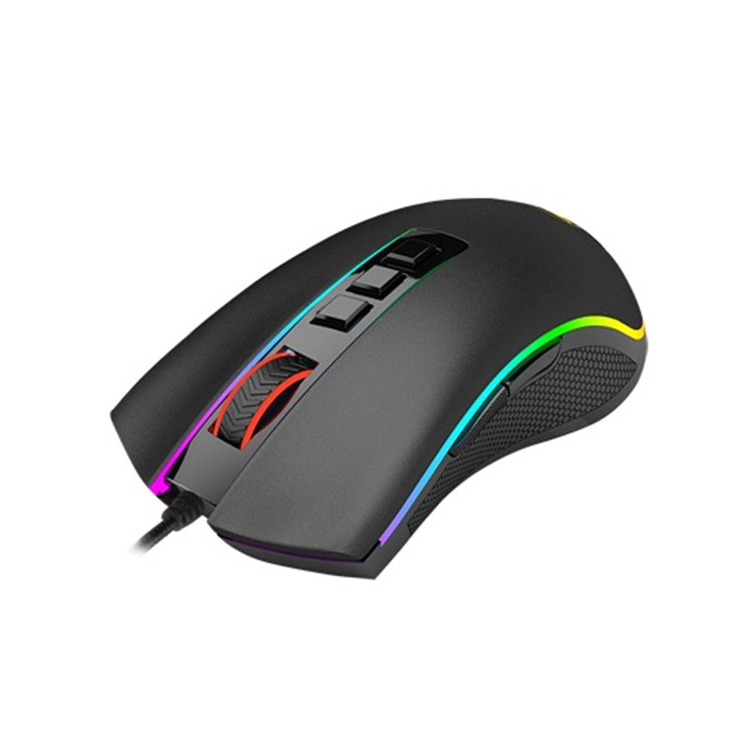 Mouse gaming Redragon Cobra M711 color negro con sensor de 10000 DPI, iluminación RGB Chroma y cable trenzado - Laptop Express Caracas