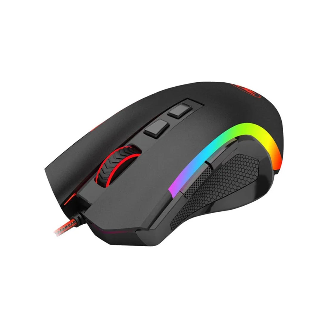 Mouse gaming ergonómico Redragon Griffin M607 negro con 7200 DPI e iluminación RGB Chroma - Laptop Express Caracas