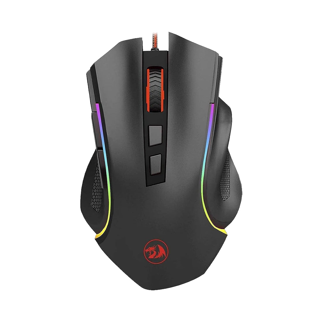 Mouse gaming ergonómico Redragon Griffin M607 negro con 7200 DPI e iluminación RGB Chroma - Laptop Express Caracas