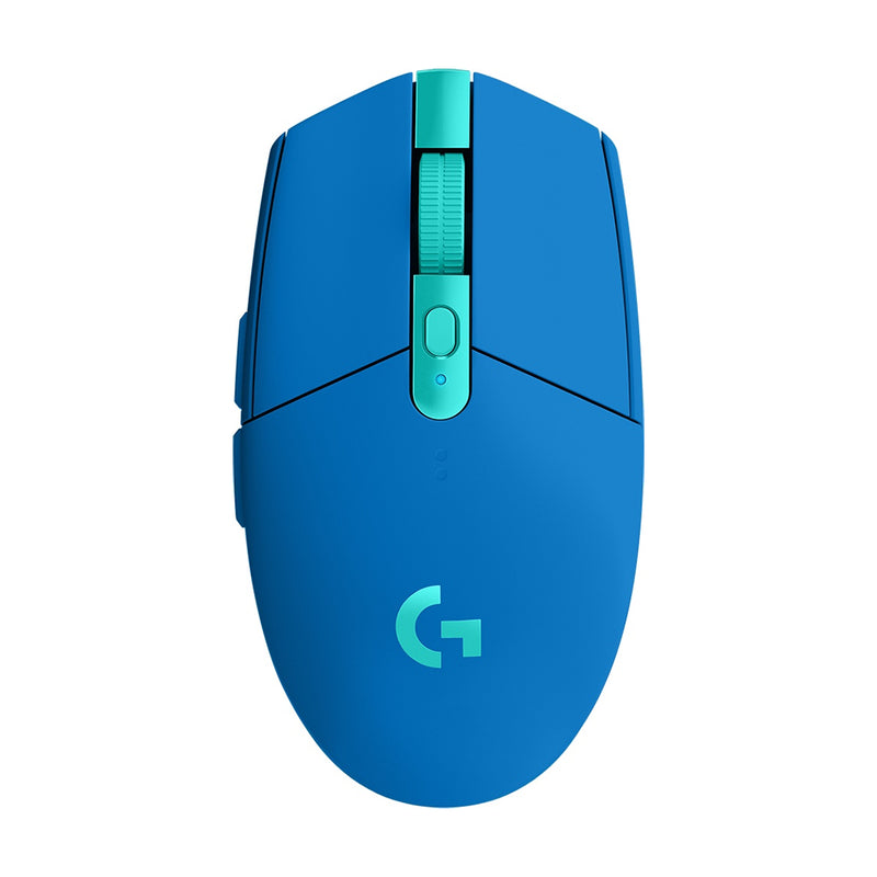 Mouse gamer inalambrico Logitech G305 Lightspeed en color azul con sensor HERO de 12000 DPI, tecnologia Lightspeed de 1 ms y 6 botones programables - Laptop Express Caracas